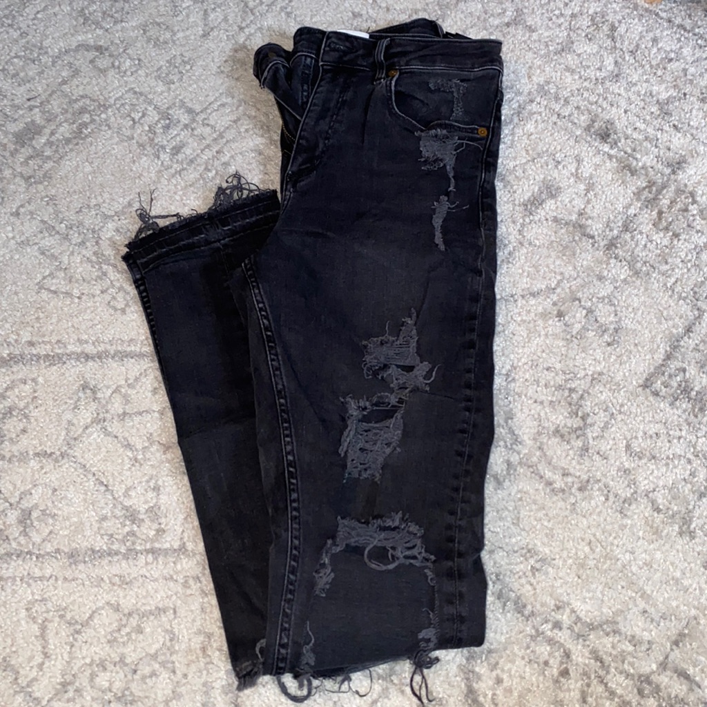 Skinny High Waist Destroyed Jeans